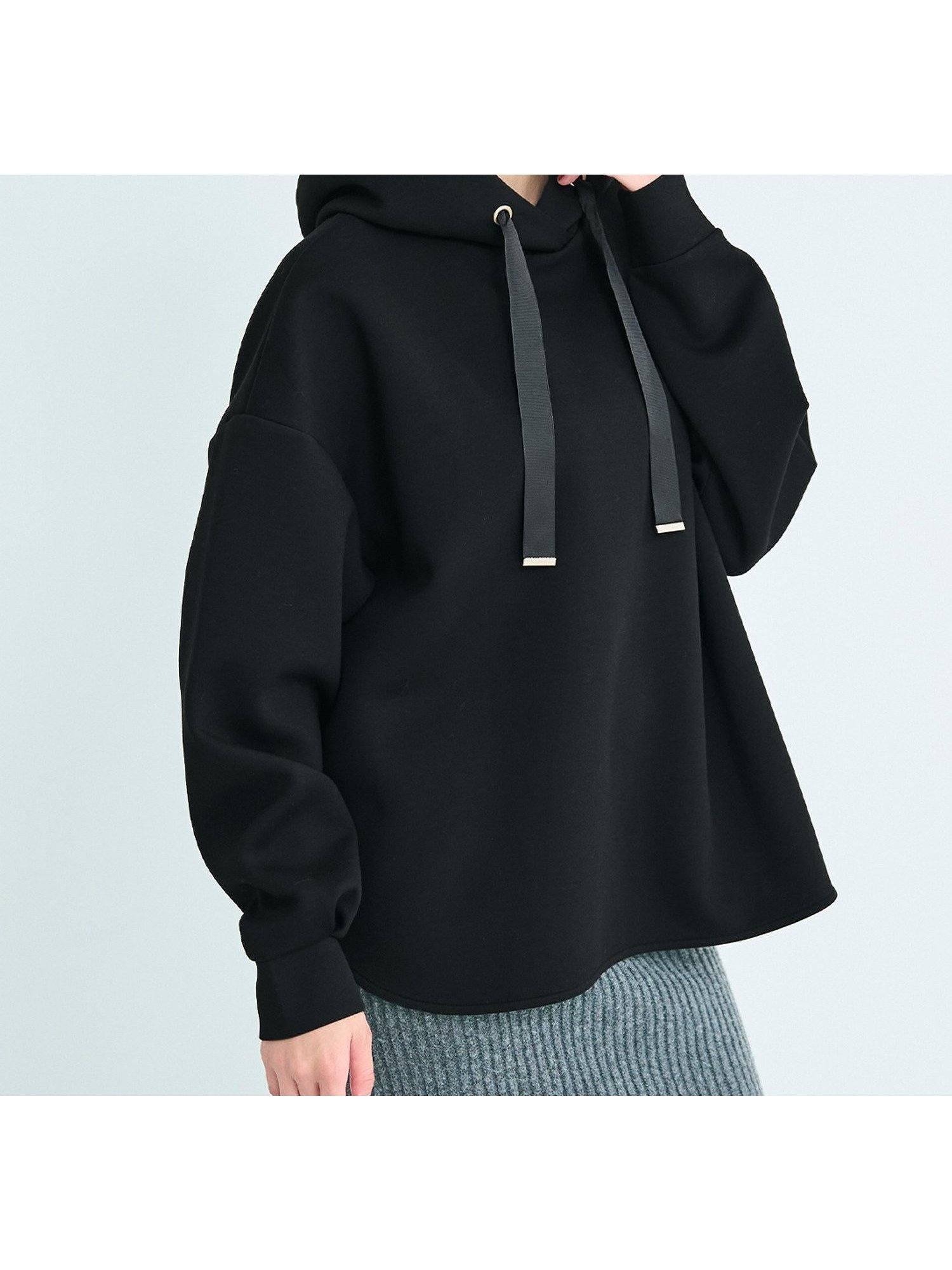 【コカ/COCA】のソフトスウェットリボンパーカー インテリア・キッズ・メンズ・レディースファッション・服の通販 founy(ファニー) 　ファッション　Fashion　レディースファッション　Fashion for Women　トップス・カットソー　Cut & Sew Tops　レディースパーカー・カジュアルフーディー　Casual Hoodies & Sweatshirts　スウェット・クルーネックトップス　Sweatshirts & Crewnecks / Relaxed Fit Sweat Tops　シンプル　Simple, Minimal　スウェット / スエット　Sweatshirt, Sweatwear　ストレッチ　Stretch, Stretchy Fabric　スラックス　Slacks, Dress Pants　タイトスカート　Pencil Skirt, Tight Skirt　タートル　Turtleneck, Turtle Collar　長袖　Long Sleeve, Full Sleeve　パーカー　Hoodie, Parka　フィット　Fit, Slim Fit　フロント　Front, Front Design　ボトム　Bottoms, Lower Wear　ポケット　Pocket, Pocket Detail　リボン　Ribbon, Bow　おすすめ　Recommended / Our Picks　エレガント 上品　Elegant　2025年　2025　2025-2026秋冬・A/W　Autumn/Winter 2025–26 AW25–26　Black|ID: prp329100004828530 ipo3291000000035140737