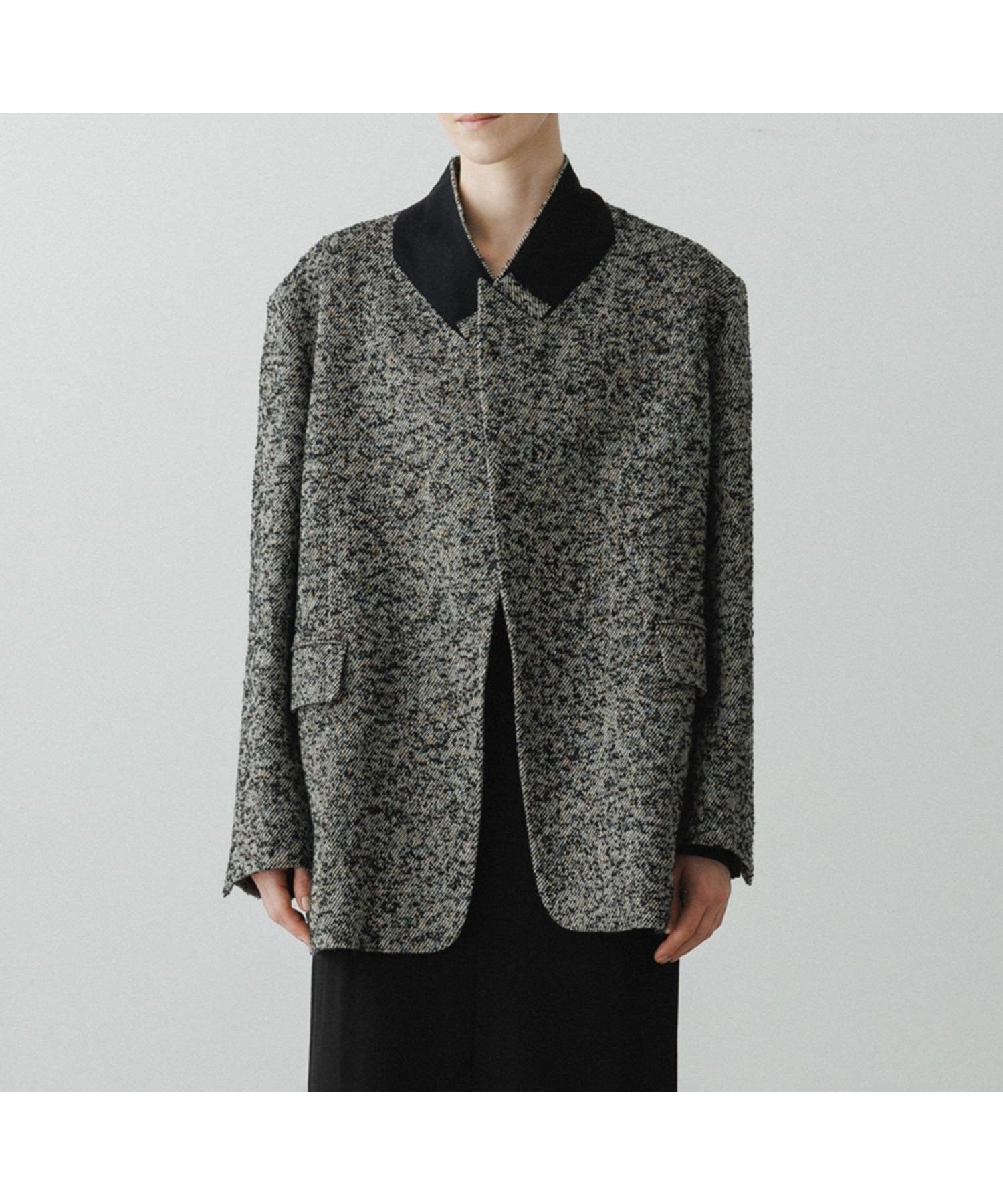 【アダム エ ロペ/ADAM ET ROPE'】の【EMOELLE】オーバーサイズシングルジャケット 人気、トレンドファッション・服の通販 founy(ファニー) ファッション Fashion レディースファッション Fashion for Women アウター Coat / Outerwear Collection レディースジャケット・軽アウター Jackets シルク Silk, 100% Silk ジャケット Jacket, Outerwear デニム Denim, Jeans Material ネップ Nepp, Slub Yarn フラップ Flap, Flap Pocket フロント Front, Front Design ポケット Pocket, Pocket Detail ループ Loop, Loop Knit A/W・秋冬 Autumn/Winter おすすめ Recommended / Our Picks 2026年 2026 other-1|ID: prp329100004828533 ipo3291000000035140771