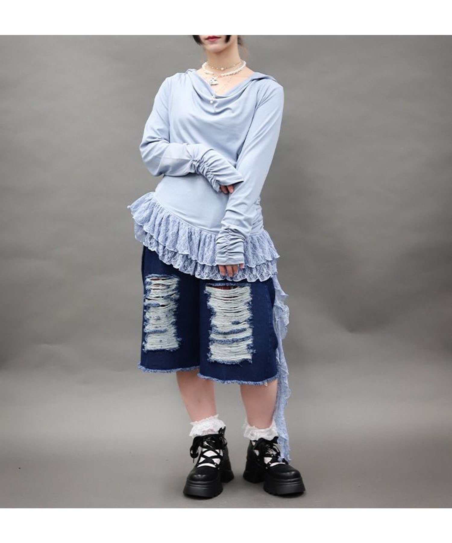 【アクシーズファム/axes femme】のドレープアシメレースヘムプルオーバー 人気、トレンドファッション・服の通販 founy(ファニー) ファッション Fashion レディースファッション Fashion for Women トップス・カットソー Cut & Sew Tops カジュアルプルオーバー・ニットトップス Pullovers & Knit Tops / Casual Pullovers おすすめ Recommended / Our Picks アクセサリー Fashion Accessories ギャザー Gathered, Ruffled ドレープ Drape, Draping Fabric マニッシュ Mannish, Boyish レース Lace, Lace Fabric 人気 Popular, Best Seller other-1|ID: prp329100004828537 ipo3291000000035140805