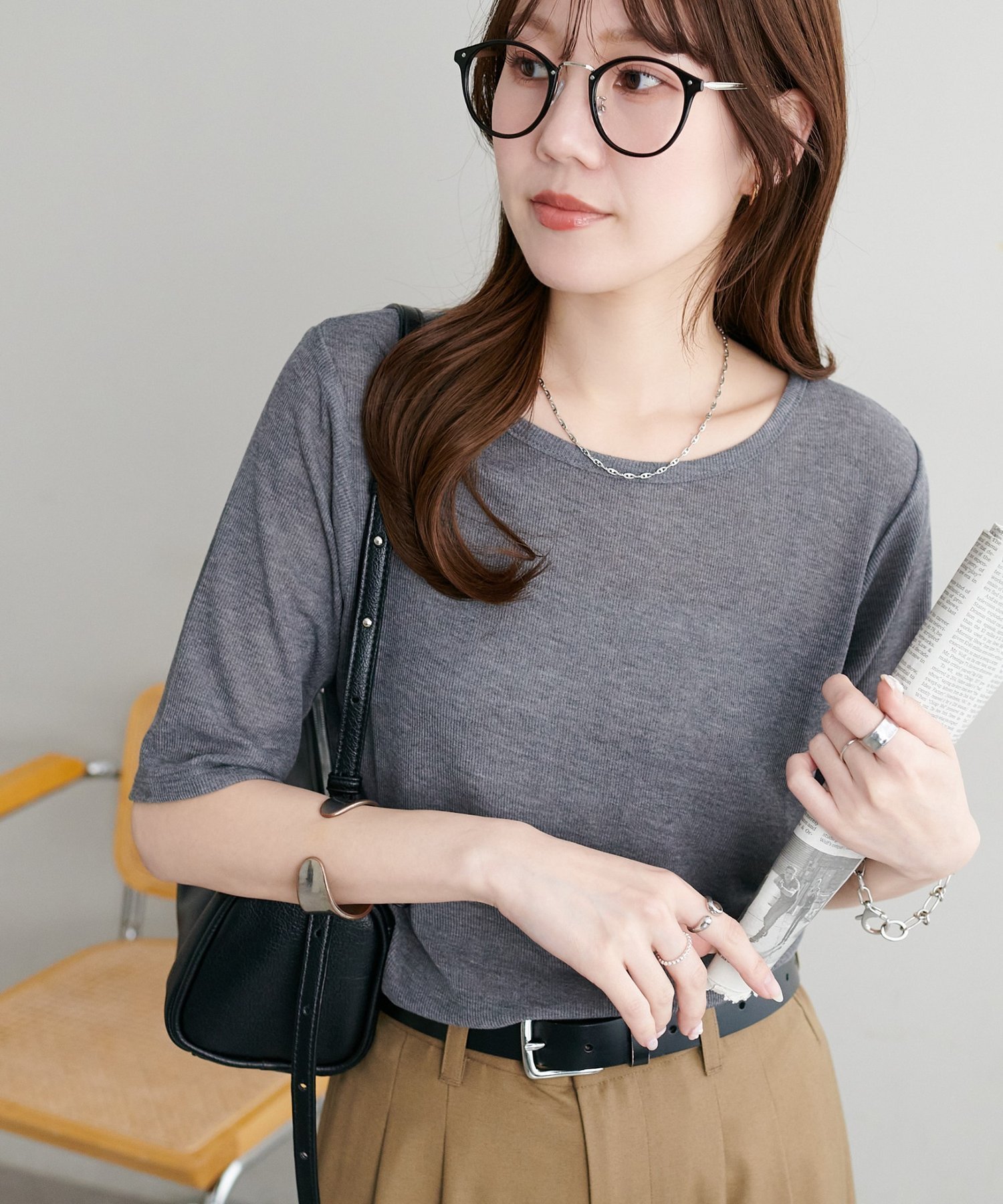 【ディスコート/Discoat】のシアーリブ5S インテリア・キッズ・メンズ・レディースファッション・服の通販 founy(ファニー) ファッション Fashion レディースファッション Fashion for Women チャコールグレー|ID: prp329100004828539 ipo3291000000035140821