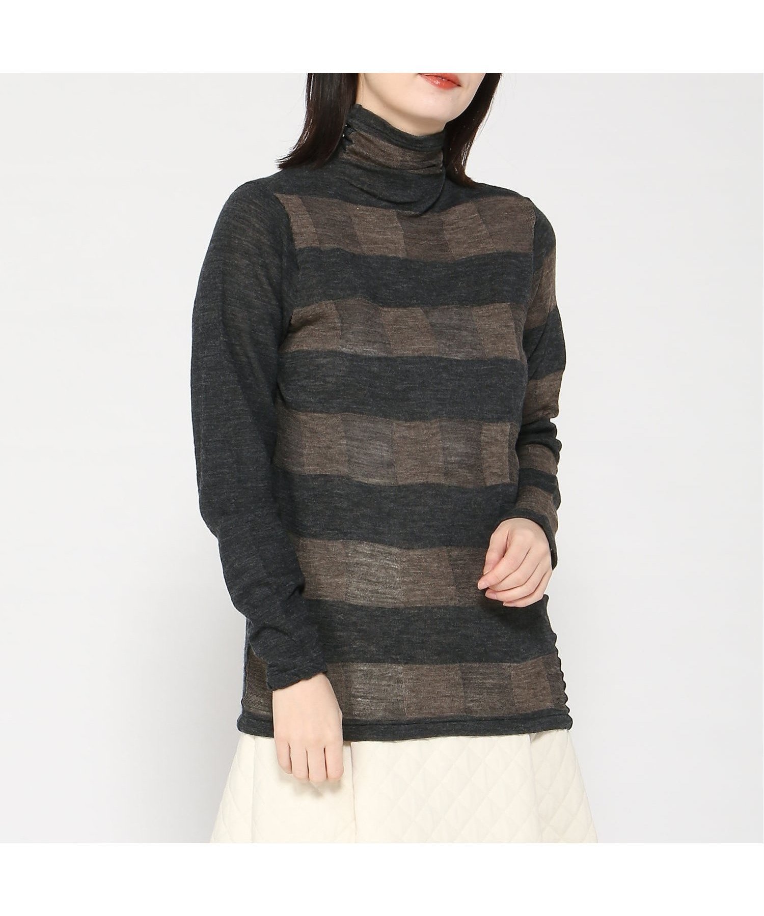 【パドカレ/pas de calais】のプルオーバー インテリア・キッズ・メンズ・レディースファッション・服の通販 founy(ファニー) 　ファッション　Fashion　レディースファッション　Fashion for Women　トップス・カットソー　Cut & Sew Tops　カジュアルプルオーバー・ニットトップス　Pullovers & Knit Tops / Casual Pullovers　インナー　Innerwear　スウェット / スエット　Sweatshirt, Sweatwear　ハイネック　High Neck, Mock Neck　ベージュ|ID: prp329100004828550 ipo3291000000035140880