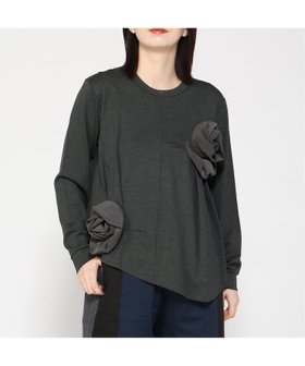 【ゴム/gomme】のポンチフラワーT 人気、トレンドファッション・服の通販 founy(ファニー) ファッション Fashion レディースファッション Fashion for Women ショルダー Shoulder, Shoulder Strap ストレッチ Stretch, Stretchy Fabric セットアップ Set-Up, Coordinated Outfit ドロップ Drop Shoulder, Dropped Style フェミニン Feminine, Girly フラワー Flower, Floral フレア Flare, Flared ポケット Pocket, Pocket Detail モチーフ Motif, Design Theme ラウンド Round, Round Neck リラックス Relax, Relaxed Fit 夏 Summer |ID:prp329100004828552