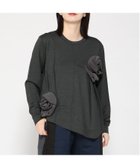 【ゴム/gomme】のポンチフラワーT 人気、トレンドファッション・服の通販 founy(ファニー) ファッション Fashion レディースファッション Fashion for Women ショルダー Shoulder, Shoulder Strap ストレッチ Stretch, Stretchy Fabric セットアップ Set-Up, Coordinated Outfit ドロップ Drop Shoulder, Dropped Style フェミニン Feminine, Girly フラワー Flower, Floral フレア Flare, Flared ポケット Pocket, Pocket Detail モチーフ Motif, Design Theme ラウンド Round, Round Neck リラックス Relax, Relaxed Fit 夏 Summer thumbnail チャコール|ID: prp329100004828552 ipo3291000000035140887