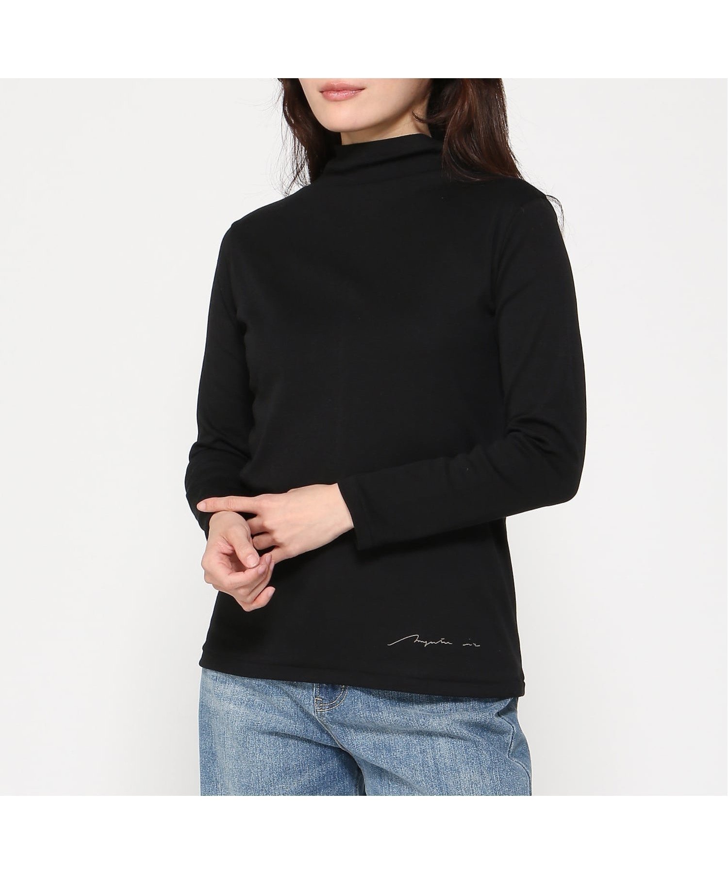 【マジェンタ/MAGENTA】のMAGENTA/フライス5センチボトルネック長袖着丈ロング インテリア・キッズ・メンズ・レディースファッション・服の通販 founy(ファニー) 　ファッション　Fashion　レディースファッション　Fashion for Women　トップス・カットソー　Cut & Sew Tops　インナー　Innerwear　ボトルネック　Bottle Neck, Mock Neck　ロング　Long, Long-Length　長袖　Long Sleeve, Full Sleeve　クロ|ID: prp329100004828554 ipo3291000000035140912