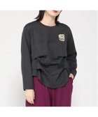 【ゴム/gomme】のサイド2タックT 人気、トレンドファッション・服の通販 founy(ファニー) ファッション Fashion レディースファッション Fashion for Women かぎ針 Crochet タフタ Taffeta, Structured Fabric デニム Denim, Jeans Material プリント Print, Printed Pattern ポケット Pocket, Pocket Detail モチーフ Motif, Design Theme thumbnail チャコール|ID: prp329100004828555 ipo3291000000035140914