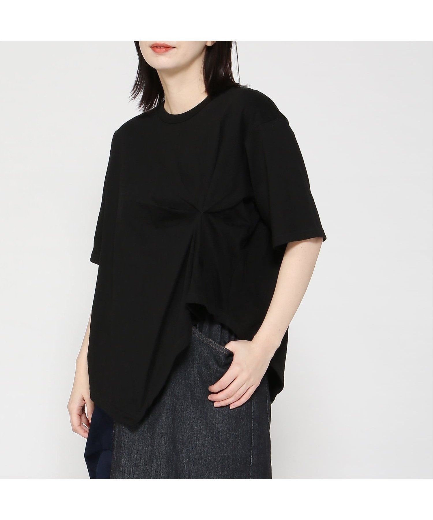 【ゴム/gomme】のクシュドT インテリア・キッズ・メンズ・レディースファッション・服の通販 founy(ファニー) ファッション Fashion レディースファッション Fashion for Women カットソー Cut and Sewn Top シンプル Simple, Minimal バランス Balance, Style Balance ボトム Bottoms, Lower Wear ポケット Pocket, Pocket Detail ワイド Wide, Wide Fit 黒|ID: prp329100004828558 ipo3291000000035140936