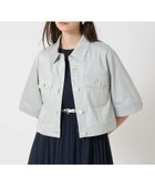 【アナイ/ANAYI】の【セットアップ対応商品】スラブデニムライク5分袖ブルゾン 人気、トレンドファッション・服の通販 founy(ファニー) ファッション Fashion レディースファッション Fashion for Women アウター Coat / Outerwear Collection ブルゾンジャケット・スポーティアウター Blouson Jackets インディゴ Indigo Denim ストレッチ Stretch, Stretchy Fabric スマート Smart, Elegant セットアップ Set-Up, Coordinated Outfit デニム Denim, Jeans Material ブルゾン Blouson, Bomber Jacket リラックス Relax, Relaxed Fit S/S・春夏 SS, Spring/Summer, Warm Season 再入荷 Restock / Back in Stock 夏 Summer thumbnail light grey|ID: prp329100004828559 ipo3291000000035140960