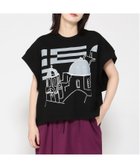 【ゴム/gomme】のテーマプリントT 人気、トレンドファッション・服の通販 founy(ファニー) ファッション Fashion レディースファッション Fashion for Women インナー Innerwear デニム Denim, Jeans Material プリント Print, Printed Pattern ポケット Pocket, Pocket Detail 今季 This Season, Current Season 長袖 Long Sleeve, Full Sleeve thumbnail 黒|ID: prp329100004828563 ipo3291000000035140981