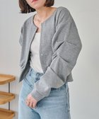 【カプリシューレマージュ/CAPRICIEUX LEMAGE】のダンボールタックスリーブカーディガン 人気、トレンドファッション・服の通販 founy(ファニー) ファッション Fashion レディースファッション Fashion for Women トップス・カットソー Cut & Sew Tops カーディガン・羽織り Layered Style Cardigans おすすめ Recommended / Our Picks スウェット / スエット Sweatshirt, Sweatwear デニム Denim, Jeans Material フォルム Silhouette, Form ボトム Bottoms, Lower Wear マキシ Maxi, Full Length レース Lace, Lace Fabric エレガント 上品 Elegant thumbnail グレー|ID: prp329100004828567 ipo3291000000035141047