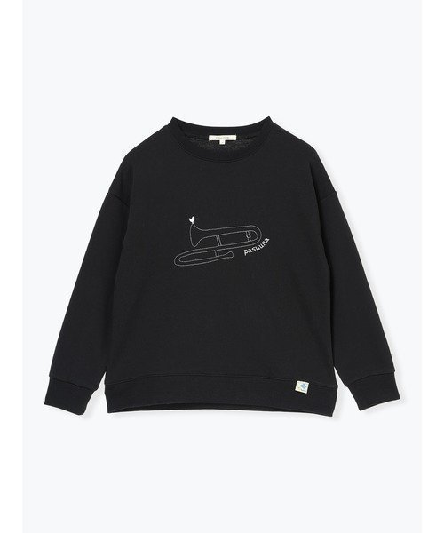 【ルディックパーク/LUDIC PARK】のフロント刺しゅうプルオーバー インテリア・キッズ・メンズ・レディースファッション・服の通販 founy(ファニー) ファッション Fashion レディースファッション Fashion for Women トップス・カットソー Cut & Sew Tops カジュアルプルオーバー・ニットトップス Pullovers & Knit Tops / Casual Pullovers ショルダー Shoulder, Shoulder Strap ドロップ Drop Shoulder, Dropped Style フロント Front, Front Design 黒|ID: prp329100004828571 ipo3291000000035141086