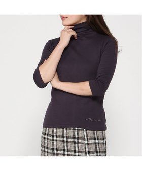 【マジェンタ/MAGENTA】のMAGENTA/フライス12センチボトル7分袖 人気、トレンドファッション・服の通販 founy(ファニー) ファッション Fashion レディースファッション Fashion for Women トップス・カットソー Cut & Sew Tops ボトルネック Bottle Neck, Mock Neck |ID:prp329100004828574