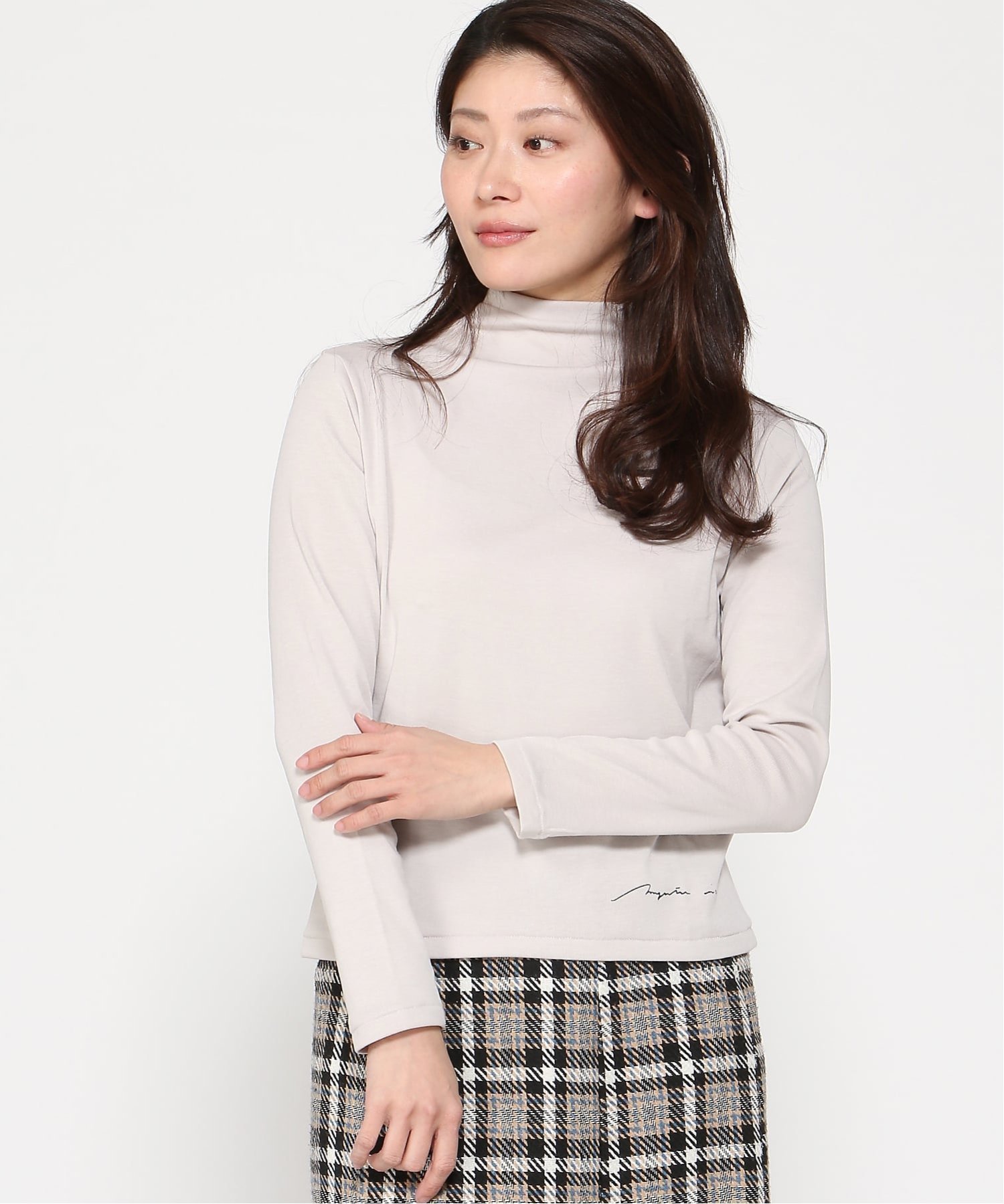 【マジェンタ/MAGENTA】のMAGENTA/フライス5センチボトルネック長袖 インテリア・キッズ・メンズ・レディースファッション・服の通販 founy(ファニー) 　ファッション　Fashion　レディースファッション　Fashion for Women　トップス・カットソー　Cut & Sew Tops　シンプル　Simple, Minimal　ボトルネック　Bottle Neck, Mock Neck　長袖　Long Sleeve, Full Sleeve　シャネル杢|ID: prp329100004828577 ipo3291000000035141170