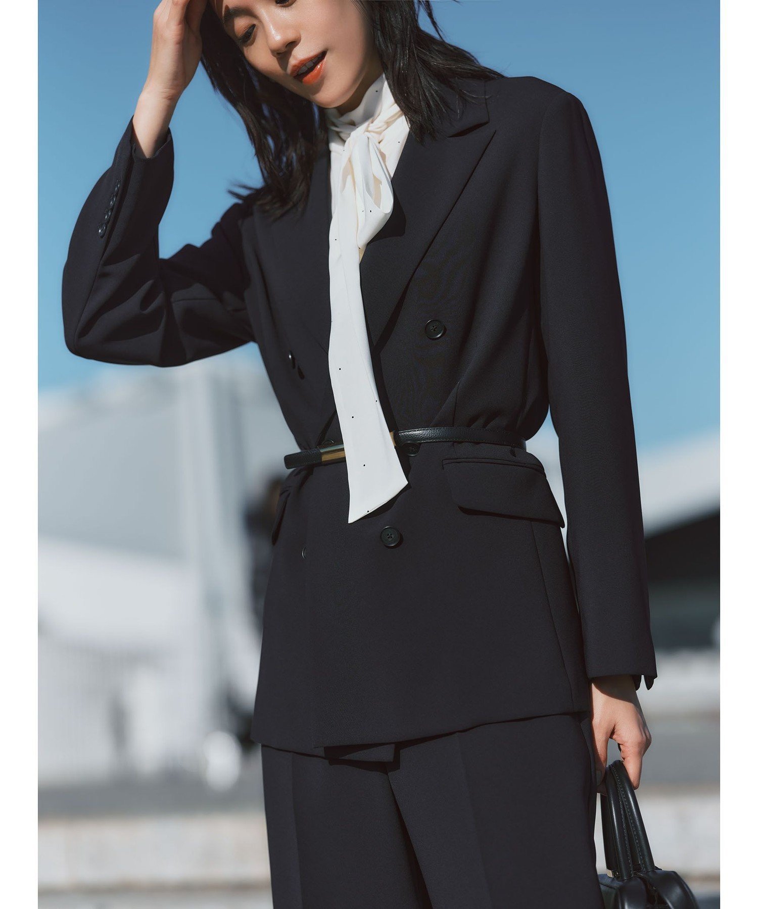 【デミルクス ビームス/Demi-Luxe BEAMS】のソフト ボクシー ジャケット ビームスセレモニー2026 入学式 卒業式 入園式 卒園式 フォーマル 保護者会 面接 式典 七五三 インテリア・キッズ・メンズ・レディースファッション・服の通販 founy(ファニー) 　ファッション　Fashion　レディースファッション　Fashion for Women　アウター　Coat / Outerwear Collection　レディースジャケット・軽アウター　Jackets　ウォーム　Warm Fabric　ジャケット　Jacket, Outerwear　ストレッチ　Stretch, Stretchy Fabric　セットアップ　Set-Up, Coordinated Outfit　とろみ　Fluid, Flowy Fabric　タイトスカート　Pencil Skirt, Tight Skirt　フェミニン　Feminine, Girly　フォーマル　Formal, Dressy　フラップ　Flap, Flap Pocket　ポケット　Pocket, Pocket Detail　マニッシュ　Mannish, Boyish　おすすめ　Recommended / Our Picks　セレモニー　Ceremony　入学式　Entrance Ceremony　卒業式　Graduation Ceremony　ビジネス 仕事 通勤　Business / Work / Commuting　NAVY|ID: prp329100004828579 ipo3291000000035141207