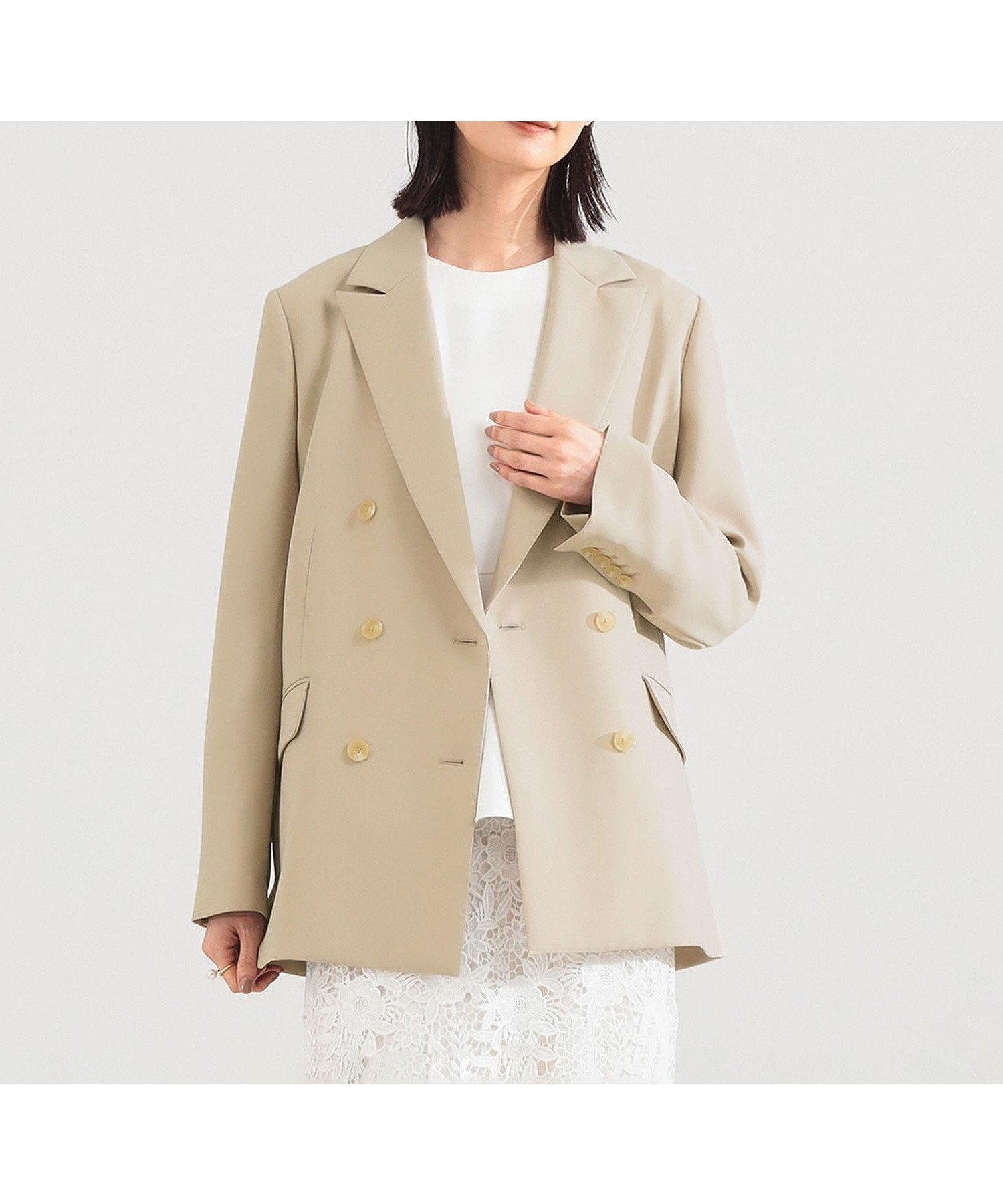 【デミルクス ビームス/Demi-Luxe BEAMS】のソフト ボクシー ジャケット ビームスセレモニー2026 入学式 卒業式 入園式 卒園式 フォーマル 保護者会 面接 式典 七五三 インテリア・キッズ・メンズ・レディースファッション・服の通販 founy(ファニー) 　ファッション　Fashion　レディースファッション　Fashion for Women　アウター　Coat / Outerwear Collection　レディースジャケット・軽アウター　Jackets　ウォーム　Warm Fabric　ジャケット　Jacket, Outerwear　ストレッチ　Stretch, Stretchy Fabric　セットアップ　Set-Up, Coordinated Outfit　とろみ　Fluid, Flowy Fabric　タイトスカート　Pencil Skirt, Tight Skirt　フェミニン　Feminine, Girly　フォーマル　Formal, Dressy　フラップ　Flap, Flap Pocket　ポケット　Pocket, Pocket Detail　マニッシュ　Mannish, Boyish　おすすめ　Recommended / Our Picks　セレモニー　Ceremony　入学式　Entrance Ceremony　卒業式　Graduation Ceremony　ビジネス 仕事 通勤　Business / Work / Commuting　BEIGE|ID: prp329100004828579 ipo3291000000035141208