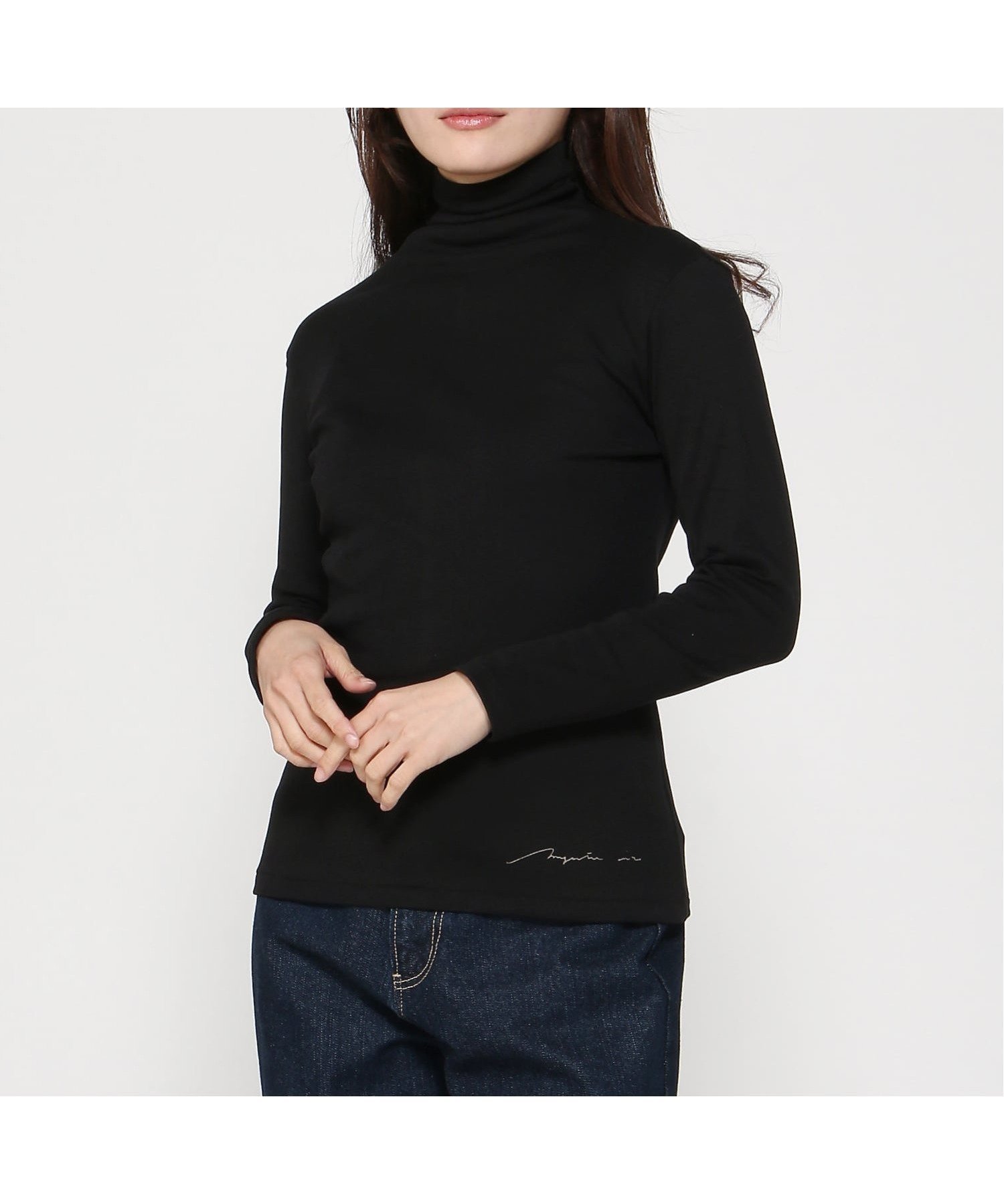 【マジェンタ/MAGENTA】のMAGENTA/フライス12センチボトルネック長袖着丈ロング インテリア・キッズ・メンズ・レディースファッション・服の通販 founy(ファニー) 　ファッション　Fashion　レディースファッション　Fashion for Women　トップス・カットソー　Cut & Sew Tops　カーディガン　Cardigan, Knitwear　ジャケット　Jacket, Outerwear　バランス　Balance, Style Balance　ベスト　Vest, Waistcoat　ボトルネック　Bottle Neck, Mock Neck　ロング　Long, Long-Length　長袖　Long Sleeve, Full Sleeve　クロ|ID: prp329100004828581 ipo3291000000035141214