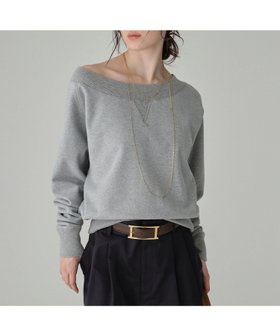 【バビロン/BABYLONE / KIDS】のボートネック裏毛プルオーバー 人気、トレンドファッション・服の通販 founy(ファニー) ファッション Fashion キッズファッション Fashion for Kids トップス・カットソー Cut & Sew Tops インナー Innerwear カットソー Cut and Sewn Top クロップド Cropped, Short Length シンプル Simple, Minimal スウェット / スエット Sweatshirt, Sweatwear トレンド Trend, Trending Now バランス Balance, Style Balance ワンショル One Shoulder, Asymmetrical 再入荷 Restock / Back in Stock おすすめ Recommended / Our Picks |ID:prp329100004828593