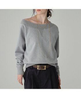 【バビロン/BABYLONE / KIDS】のボートネック裏毛プルオーバー 人気、トレンドファッション・服の通販 founy(ファニー) ファッション Fashion キッズファッション Fashion for Kids トップス・カットソー Cut & Sew Tops インナー Innerwear カットソー Cut and Sewn Top クロップド Cropped, Short Length シンプル Simple, Minimal スウェット / スエット Sweatshirt, Sweatwear トレンド Trend, Trending Now バランス Balance, Style Balance ワンショル One Shoulder, Asymmetrical 再入荷 Restock / Back in Stock おすすめ Recommended / Our Picks |ID:prp329100004828593