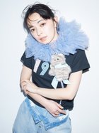 【ファーファー/FURFUR】の【上國料萌衣コラボ】1999アップリケTシャツ 人気、トレンドファッション・服の通販 founy(ファニー) ファッション Fashion レディースファッション Fashion for Women トップス・カットソー Cut & Sew Tops シャツ・ブラウス・オフィスカジュアル Elegant Blouses & Button-Ups ロングTシャツ・Tシャツ Longline T-Shirts & Tees コラボ Collaboration, Collab コンパクト Compact, Small Size スマート Smart, Elegant トレンド Trend, Trending Now ミニスカート Mini Skirt, Short Skirt thumbnail BLK[009]|ID: prp329100004828599 ipo3291000000035141501