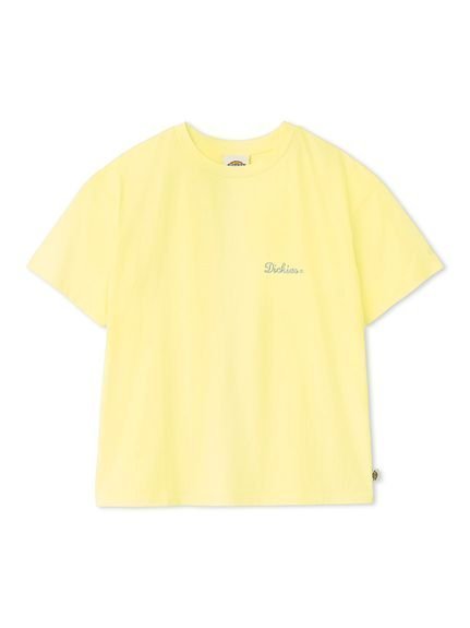 【フレイ アイディー/FRAY I.D】のDickies】エンブロイダリーロゴTシャツ インテリア・キッズ・メンズ・レディースファッション・服の通販 founy(ファニー) 　ファッション　Fashion　レディースファッション　Fashion for Women　トップス・カットソー　Cut & Sew Tops　シャツ・ブラウス・オフィスカジュアル　Elegant Blouses & Button-Ups　ロングTシャツ・Tシャツ　Longline T-Shirts & Tees　コンパクト　Compact, Small Size　シルケット　Silket, Silky Cotton　シルバー　Silver, Metallic Silver　スマート　Smart, Elegant　センター　Center, Center Line　別注　Limited Edition, Custom Order　モチーフ　Motif, Design Theme　YEL[032]|ID: prp329100004828601 ipo3291000000035141531
