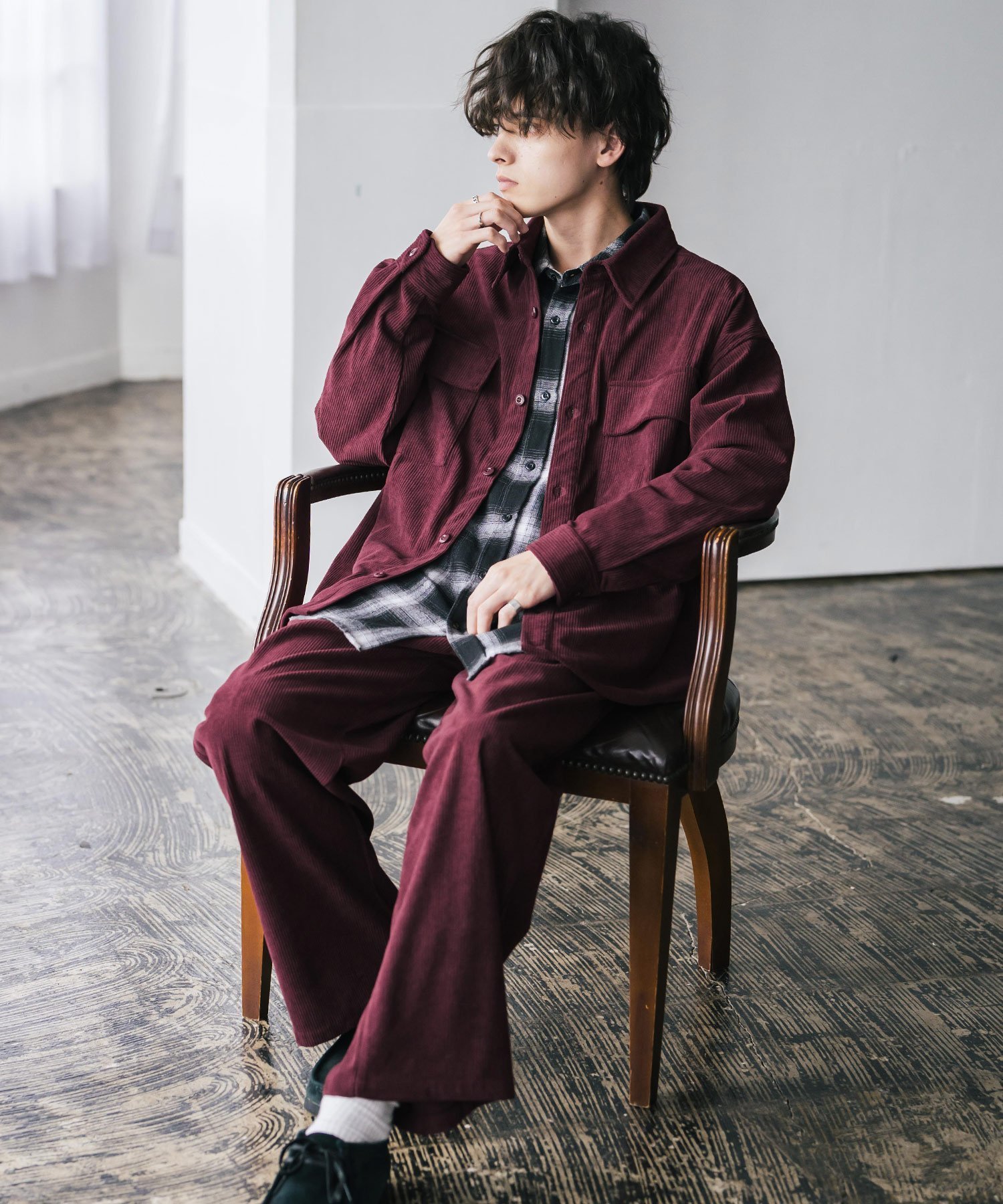 【ロッキーモンロー/Rocky Monroe】のコーデュロイセットアップ CPOシャツジャケット ワイドパンツ インテリア・キッズ・メンズ・レディースファッション・服の通販 founy(ファニー) ファッション Fashion レディースファッション Fashion for Women アウター Coat / Outerwear Collection レディースジャケット・軽アウター Jackets セットアップ Matching Sets レディースパンツ・ボトムス Pants & Trousers / Bottoms コーデュロイ Corduroy, Cord Fabric シューズ Shoes, Footwear ジャケット Jacket, Outerwear スニーカー Sneakers, Trainers セットアップ Set-Up, Coordinated Outfit ドロップ Drop Shoulder, Dropped Style フラップ Flap, Flap Pocket ポケット Pocket, Pocket Detail リラックス Relax, Relaxed Fit ループ Loop, Loop Knit ワイド Wide, Wide Fit 再入荷 Restock / Back in Stock エレガント 上品 Elegant ワイン|ID: prp329100004828608 ipo3291000000035141581