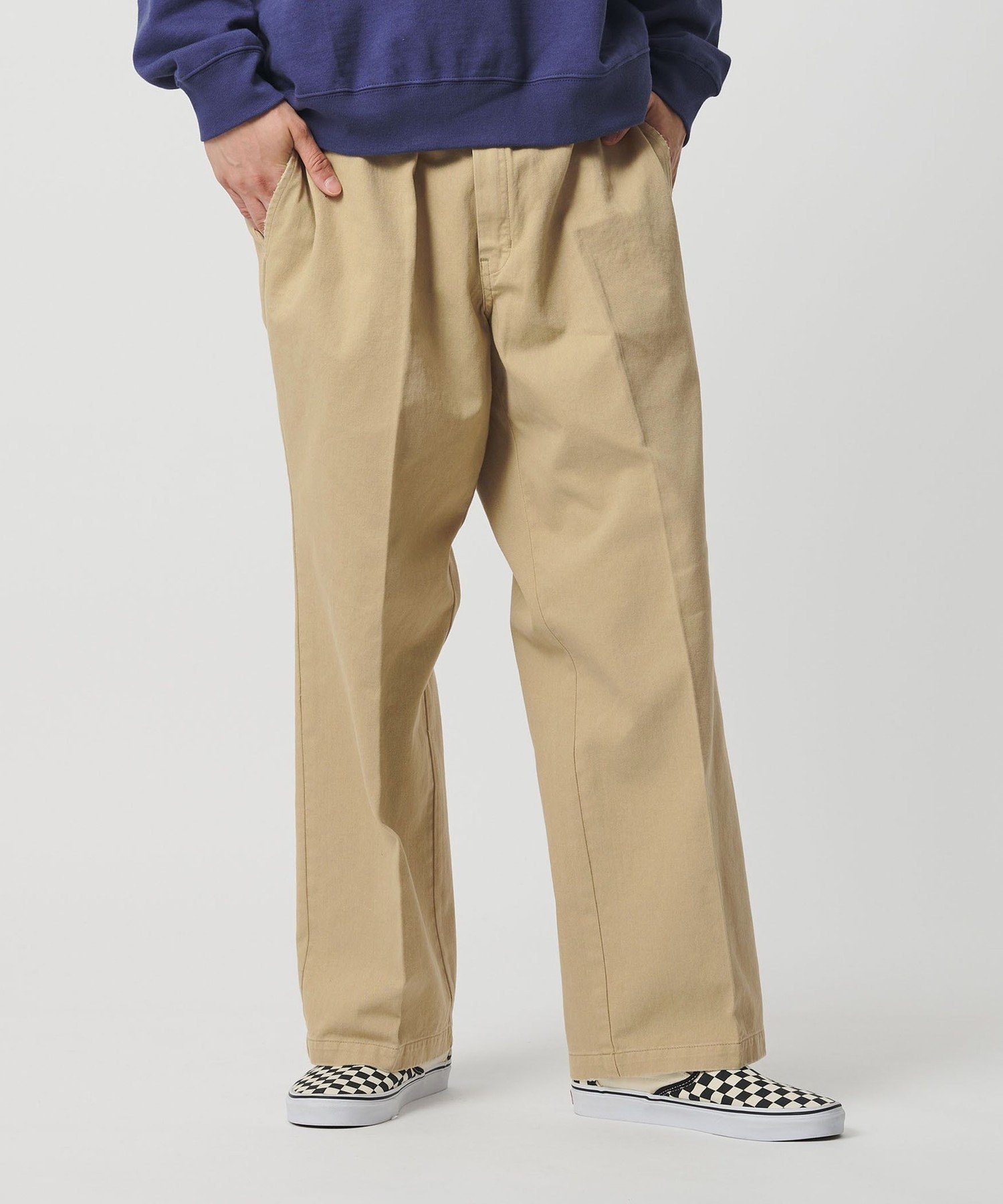 【ビューティ&ユース ユナイテッドアローズ/BEAUTY&YOUTH / UNITED ARROWS】のDICKIES * CGS ダメージ チノパンツ インテリア・キッズ・メンズ・レディースファッション・服の通販 founy(ファニー) 　ファッション　Fashion　レディースファッション　Fashion for Women　パンツ　Pants & Trousers　ストレート　Straight, Straight Cut　ダメージ　Distressed, Destroyed　チェック　Check, Plaid, Tartan　トレンド　Trend, Trending Now　定番　Standard, Basic Item　人気　Popular, Best Seller　ボトム　Bottoms, Lower Wear　ポケット　Pocket, Pocket Detail　別注　Limited Edition, Custom Order　ワーク　Workwear, Utility Style　BEIGE|ID: prp329100004828610 ipo3291000000035141603