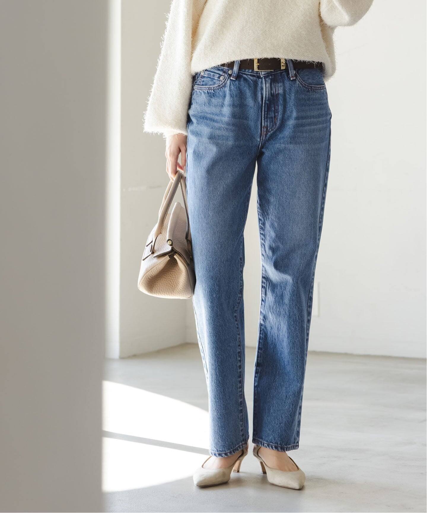 【ノーブル / スピック&スパン/NOBLE / Spick & Span】の《追加・NOBLE別注》NEED by heritage/ニードバイヘリテージ LINDY インテリア・キッズ・メンズ・レディースファッション・服の通販 founy(ファニー) ファッション Fashion レディースファッション Fashion for Women デニム Denim, Jeans Material フェミニン Feminine, Girly 再入荷 Restock / Back in Stock 別注 Limited Edition, Custom Order ブルー A|ID: prp329100004828611 ipo3291000000035141620