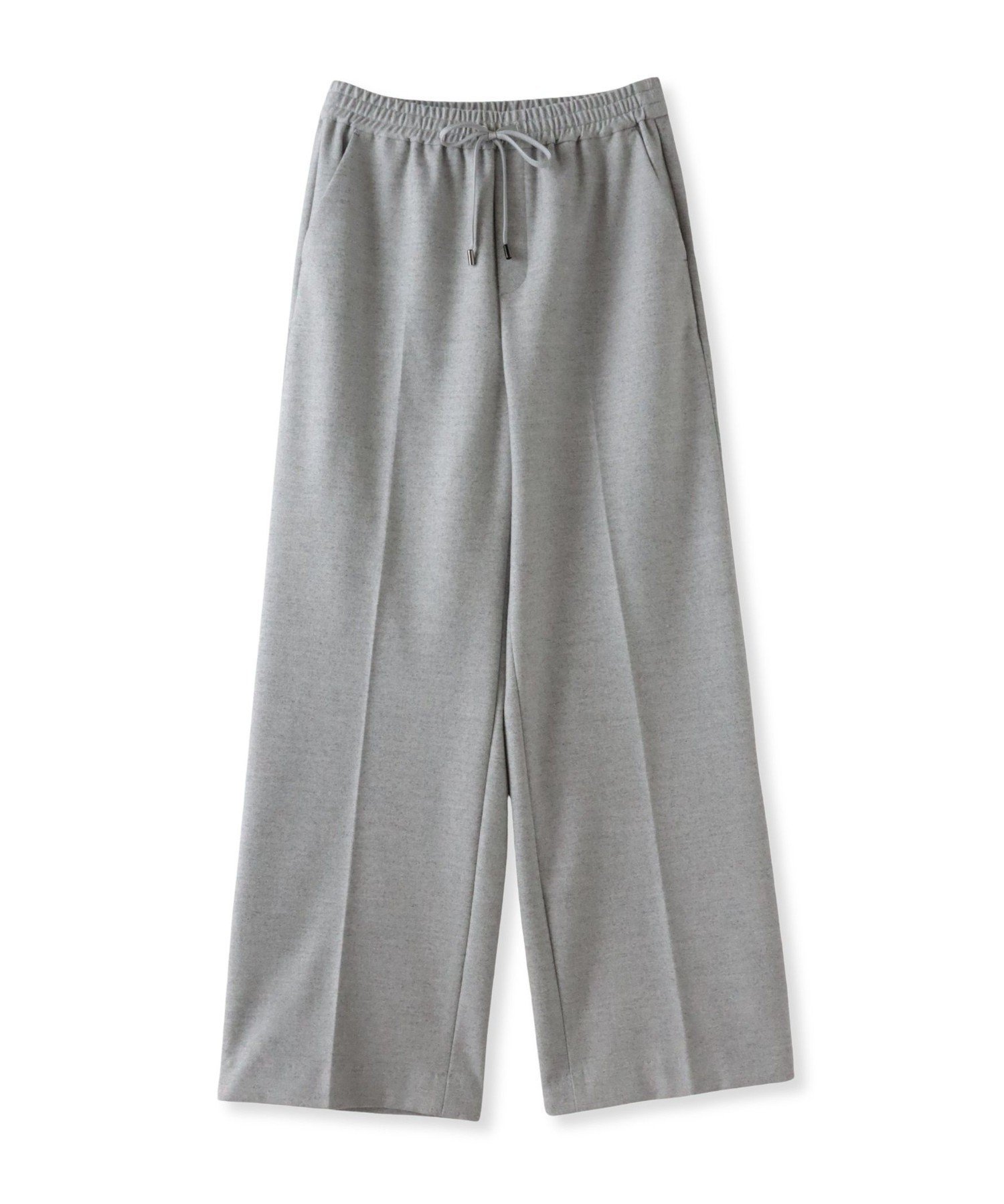 【ラ エフ/Laf…】の両面起毛ワイドパンツ インテリア・キッズ・メンズ・レディースファッション・服の通販 founy(ファニー) 　ファッション　Fashion　レディースファッション　Fashion for Women　パンツ　Pants & Trousers　洗える　Machine Washable　秋　Autumn　シンプル　Simple, Minimal　ストレッチ　Stretch, Stretchy Fabric　センター　Center, Center Line　ピーチ　Peach, Soft Touch　ワイド　Wide, Wide Fit　冬　Winter / This Winter　A/W・秋冬　Autumn/Winter　2025年　2025　2025-2026秋冬・A/W　Autumn/Winter 2025–26 AW25–26　ライトグレー|ID: prp329100004828613 ipo3291000000035141685