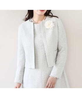 【オフオン/ofuon】のセットアップ対応 ツイードノーカラージャケット/WEB限定 人気、トレンドファッション・服の通販 founy(ファニー) ファッション Fashion レディースファッション Fashion for Women アウター Coat / Outerwear Collection レディースジャケット・軽アウター Jackets ノーカラージャケット / シンプル上品コーデ Collarless Jackets コンパクト Compact, Small Size ショート Short, Short Length ジャケット Jacket, Outerwear セットアップ Set-Up, Coordinated Outfit ツイード Twill, Twill Weave フロント Front, Front Design 冬 Winter / This Winter 夏 Summer 春 Spring 秋 Autumn |ID:prp329100004828641