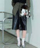 【メゾンスペシャル/MAISON SPECIAL】のLeather Shorts 人気、トレンドファッション・服の通販 founy(ファニー) ファッション Fashion レディースファッション Fashion for Women シンプル Simple, Minimal スタッズ Studs, Metal Accents ハーフ Half, Half-Length フェイクレザー Faux Leather, PU Leather ワイド Wide, Wide Fit thumbnail BLK|ID: prp329100004828645 ipo3291000000035142052
