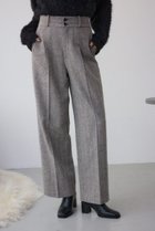 【アズール バイ マウジー/AZUL by moussy】のヘリンボーンワイドパンツ 人気、トレンドファッション・服の通販 founy(ファニー) ファッション Fashion レディースファッション Fashion for Women パンツ Pants & Trousers おすすめ Recommended / Our Picks クラシック Classic, Timeless Style ストレート Straight, Straight Cut センター Center, Center Line タートル Turtleneck, Turtle Collar ワイド Wide, Wide Fit エレガント 上品 Elegant thumbnail 柄BLK5|ID: prp329100004828652 ipo3291000000035142083