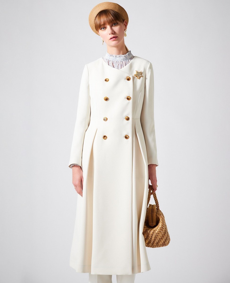 【ティアラ/Tiara】のドレスコート インテリア・キッズ・メンズ・レディースファッション・服の通販 founy(ファニー) ファッション Fashion レディースファッション Fashion for Women アウター Coat / Outerwear Collection コート・ロングコート・ピーコート Long Coats, Peacoats & More ワンピース Dresses フォーマル・パーティードレス・結婚式用ドレス Elegant & Casual Dresses おすすめ Recommended / Our Picks クラシカル Classical, Vintage-Inspired コンパクト Compact, Small Size サテン Satin, Glossy Fabric ドレス Dress, One-Piece フロント Front, Front Design 春 Spring ホワイト|ID: prp329100004828656 ipo3291000000035142111