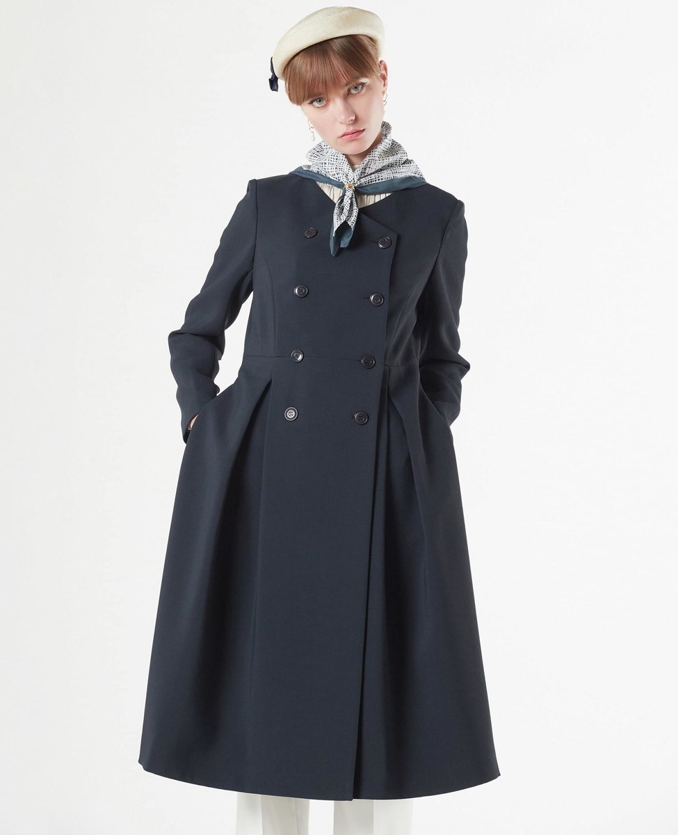 【ティアラ/Tiara】のドレスコート インテリア・キッズ・メンズ・レディースファッション・服の通販 founy(ファニー) ファッション Fashion レディースファッション Fashion for Women アウター Coat / Outerwear Collection コート・ロングコート・ピーコート Long Coats, Peacoats & More ワンピース Dresses フォーマル・パーティードレス・結婚式用ドレス Elegant & Casual Dresses おすすめ Recommended / Our Picks クラシカル Classical, Vintage-Inspired コンパクト Compact, Small Size サテン Satin, Glossy Fabric ドレス Dress, One-Piece フロント Front, Front Design 春 Spring ネイビー|ID: prp329100004828656 ipo3291000000035142112