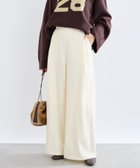 【リヴドロワ/RIVE DROITE】の【a Nice (ア ・ニース)】Twoolワイドパンツ 人気、トレンドファッション・服の通販 founy(ファニー) ファッション Fashion レディースファッション Fashion for Women パンツ Pants & Trousers コレクション Collection, Seasonal Line ジャカード／ジャガード Jacquard, Woven Pattern センター Center, Center Line ツイル Twist, Twisted Detail フリンジ Fringe, Tassel フロント Front, Front Design ポケット Pocket, Pocket Detail ループ Loop, Loop Knit レース Lace, Lace Fabric ワイド Wide, Wide Fit ワーク Workwear, Utility Style エレガント 上品 Elegant thumbnail オフホワイト|ID: prp329100004828658 ipo3291000000035142139