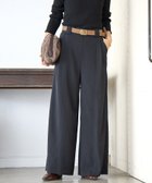 【リヴドロワ/RIVE DROITE】の【a Nice (ア ・ニース)】Twoolワイドパンツ 人気、トレンドファッション・服の通販 founy(ファニー) ファッション Fashion レディースファッション Fashion for Women パンツ Pants & Trousers コレクション Collection, Seasonal Line ジャカード／ジャガード Jacquard, Woven Pattern センター Center, Center Line ツイル Twist, Twisted Detail フリンジ Fringe, Tassel フロント Front, Front Design ポケット Pocket, Pocket Detail ループ Loop, Loop Knit レース Lace, Lace Fabric ワイド Wide, Wide Fit ワーク Workwear, Utility Style エレガント 上品 Elegant thumbnail ブラック|ID: prp329100004828658 ipo3291000000035142140