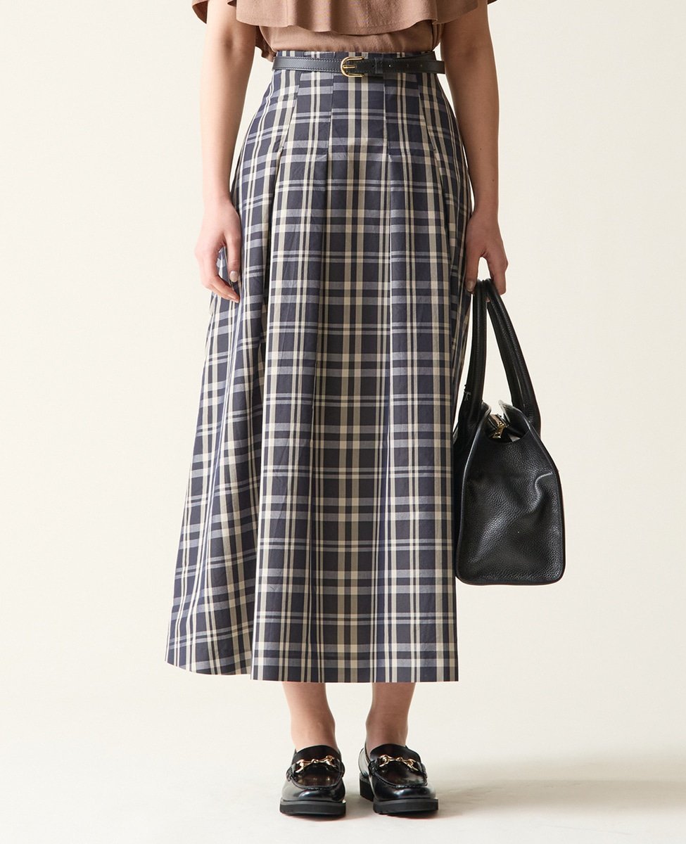 【ティアラ/Tiara】のハイウエストタックフレアスカート インテリア・キッズ・メンズ・レディースファッション・服の通販 founy(ファニー) ファッション Fashion レディースファッション Fashion for Women スカート Skirts Aライン・フレアスカート A-Line & Flared Skirts とろみ Fluid, Flowy Fabric ストレッチ Stretch, Stretchy Fabric タフタ Taffeta, Structured Fabric チェック Check, Plaid, Tartan フレア Flare, Flared チェック|ID: prp329100004828677 ipo3291000000035142346