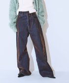 【ジーナシス/JEANASiS】のフロッキーワイドデニム 人気、トレンドファッション・服の通販 founy(ファニー) ファッション Fashion レディースファッション Fashion for Women クラシカル Classical, Vintage-Inspired 今季 This Season, Current Season ジャケット Jacket, Outerwear スウェット / スエット Sweatshirt, Sweatwear デニム Denim, Jeans Material トレンド Trend, Trending Now ベルベット Velvet, Velvety ワイド Wide, Wide Fit おすすめ Recommended / Our Picks thumbnail ブラウン系その他|ID: prp329100004828687 ipo3291000000035142503