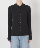 【イエナ/IENA】のEXメリノリブ ポロ襟カーディガン 人気、トレンドファッション・服の通販 founy(ファニー) ファッション Fashion レディースファッション Fashion for Women トップス・カットソー Cut & Sew Tops カーディガン・羽織り Layered Style Cardigans イタリア Italy カーディガン Cardigan, Knitwear クラシック Classic, Timeless Style シルク Silk, 100% Silk スマート Smart, Elegant デニム Denim, Jeans Material フロント Front, Front Design ボトム Bottoms, Lower Wear エレガント 上品 Elegant 2025年 2025 2025-2026秋冬・A/W Autumn/Winter 2025–26 AW25–26 thumbnail ブラック A|ID: prp329100004828692 ipo3291000000035142535