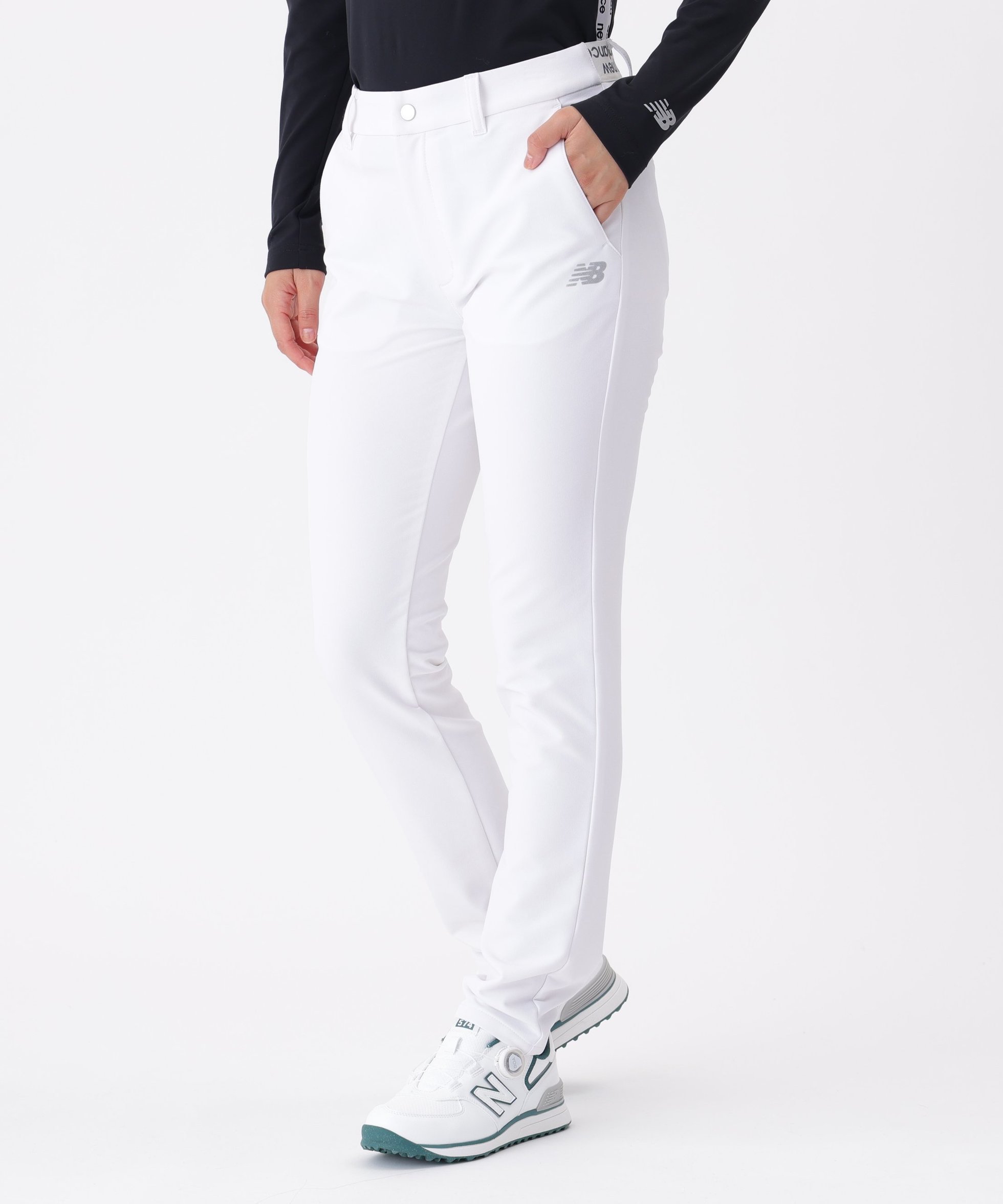 【ニューバランス ゴルフ/New Balance Golf】の裏起毛 スリム ロングパンツ (WOMENS) インテリア・キッズ・メンズ・レディースファッション・服の通販 founy(ファニー) 　ファッション　Fashion　レディースファッション　Fashion for Women　パンツ　Pants & Trousers　ゴルフ　Golf　ストレッチ　Stretch, Stretchy Fabric　スリム　Slim, Slim Fit　ロング　Long, Long-Length　ホワイト|ID: prp329100004828693 ipo3291000000035142539