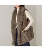 【バブ ブージュルード/Bab Bou Jeloud】のファームートン切替コクーンベスト 人気、トレンドファッション・服の通販 founy(ファニー) ファッション Fashion レディースファッション Fashion for Women アウター Coat / Outerwear Collection トップス・カットソー Cut & Sew Tops ベスト&ジレ / 重ね着スタイル Vests & Gilets なめらか Smooth, Silky Texture シンプル Simple, Minimal フロント Front, Front Design エレガント 上品 Elegant 再入荷 Restock / Back in Stock 切替 Switching, Contrast Panel thumbnail MOCHA|ID: prp329100004828694 ipo3291000000035142544