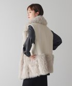 【バブ ブージュルード/Bab Bou Jeloud】のファームートン切替コクーンベスト 人気、トレンドファッション・服の通販 founy(ファニー) ファッション Fashion レディースファッション Fashion for Women アウター Coat / Outerwear Collection トップス・カットソー Cut & Sew Tops ベスト&ジレ / 重ね着スタイル Vests & Gilets なめらか Smooth, Silky Texture シンプル Simple, Minimal フロント Front, Front Design エレガント 上品 Elegant 再入荷 Restock / Back in Stock 切替 Switching, Contrast Panel thumbnail グレージュ|ID: prp329100004828694 ipo3291000000035142545