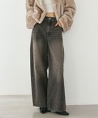 【ヘザー/Heather】の【ウエストサイドボタンで自由にフィット】2WAYデニムワイドパンツ 人気、トレンドファッション・服の通販 founy(ファニー) ファッション Fashion レディースファッション Fashion for Women パンツ Pants & Trousers おすすめ Recommended / Our Picks シンプル Simple, Minimal デニム Denim, Jeans Material フィット Fit, Slim Fit ワイド Wide, Wide Fit thumbnail ブラウン|ID: prp329100004828700 ipo3291000000035142615