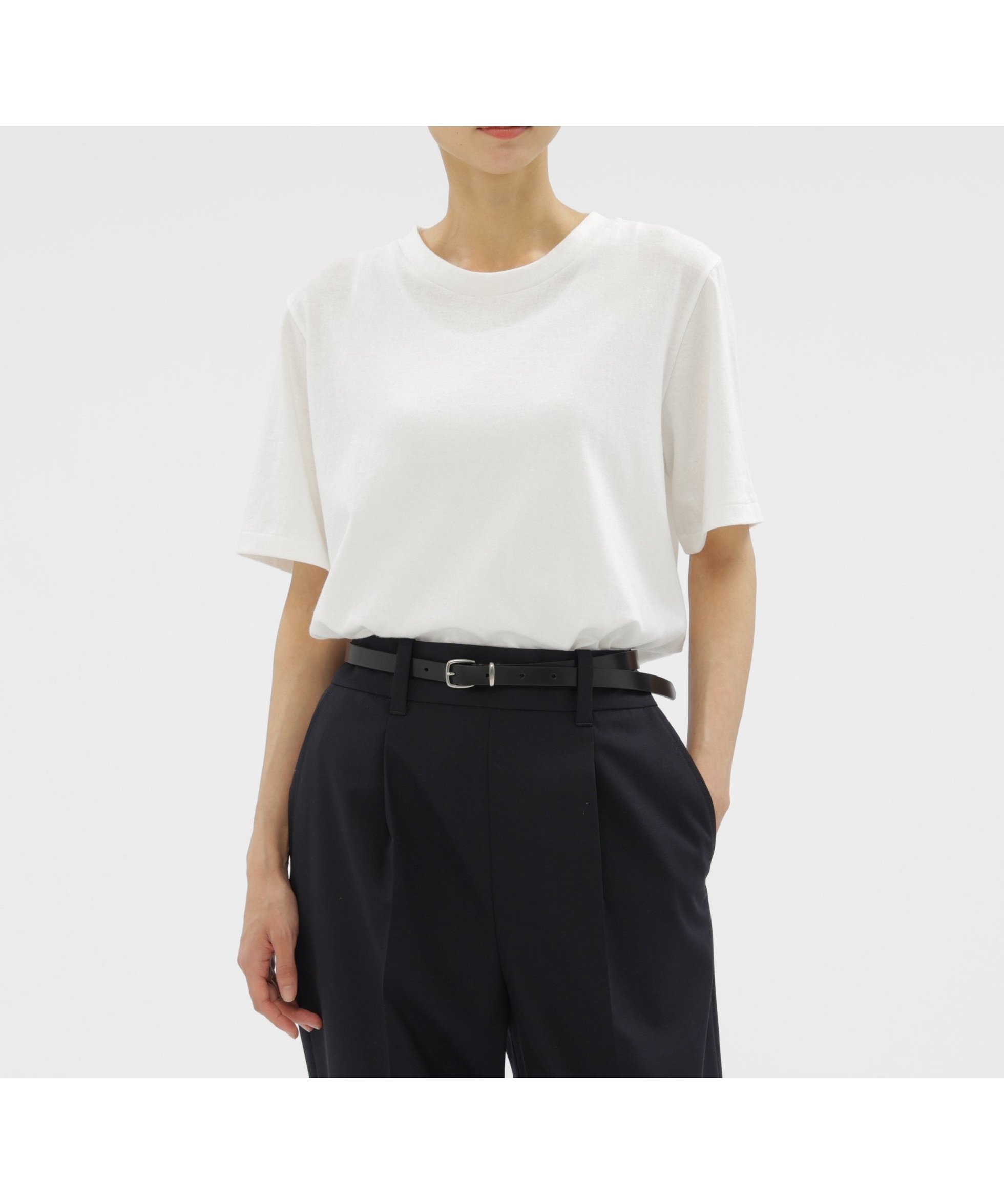 【マーガレットハウエル/MARGARET HOWELL】のBASIC COTTON JERSEY TOP インテリア・キッズ・メンズ・レディースファッション・服の通販 founy(ファニー) 　ファッション　Fashion　レディースファッション　Fashion for Women　ワンピース　Dresses　インナー　Innerwear　ジャケット　Jacket, Outerwear　フィット　Fit, Slim Fit　レギュラー　Regular, Standard Fit　エレガント 上品　Elegant　WHITE|ID: prp329100004828708 ipo3291000000035142702