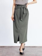 【ヴァン/Vin】のウエストリボンタイトスカート 人気、トレンドファッション・服の通販 founy(ファニー) ファッション Fashion レディースファッション Fashion for Women スカート Skirts スリット Slit, Slit Detail フィット Fit, Slim Fit フロント Front, Front Design リブニット Rib Knit, Ribbed Knit リボン Ribbon, Bow ロング Long, Long-Length エレガント 上品 Elegant thumbnail グレー|ID: prp329100004828709 ipo3291000000035142708