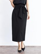 【ヴァン/Vin】のウエストリボンタイトスカート 人気、トレンドファッション・服の通販 founy(ファニー) ファッション Fashion レディースファッション Fashion for Women スカート Skirts スリット Slit, Slit Detail フィット Fit, Slim Fit フロント Front, Front Design リブニット Rib Knit, Ribbed Knit リボン Ribbon, Bow ロング Long, Long-Length エレガント 上品 Elegant thumbnail ブラック|ID: prp329100004828709 ipo3291000000035142709
