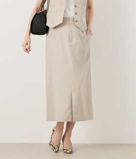 【ニューヨーカー/NEWYORKER】の【ウォッシャブル】ポリエステルリネンコード ロングストレートスカート 人気、トレンドファッション・服の通販 founy(ファニー) ファッション Fashion レディースファッション Fashion for Women スカート Skirts ウォッシャブル Machine Washable 春 Spring クラシカル Classical, Vintage-Inspired シンプル Simple, Minimal ストレッチ Stretch, Stretchy Fabric ストレート Straight, Straight Cut スリット Slit, Slit Detail セットアップ Set-Up, Coordinated Outfit ベスト Vest, Waistcoat ポケット Pocket, Pocket Detail リネン Linen, Linen Fabric ロング Long, Long-Length S/S・春夏 SS, Spring/Summer, Warm Season 夏 Summer |ID:prp329100004828713