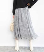 【エムケイ ミッシェルクラン/MK MICHEL KLEIN】のツイード調チェックプリント シフォンスカート/洗える 人気、トレンドファッション・服の通販 founy(ファニー) ファッション Fashion レディースファッション Fashion for Women スカート Skirts シフォン Chiffon, Lightweight Fabric セットアップ Set-Up, Coordinated Outfit チェック Check, Plaid, Tartan ツイード Twill, Twill Weave プリント Print, Printed Pattern エレガント 上品 Elegant ビジネス 仕事 通勤 Business / Work / Commuting 冬 Winter / This Winter 夏 Summer 春 Spring 洗える Machine Washable 秋 Autumn thumbnail グレー|ID: prp329100004828726 ipo3291000000035142968