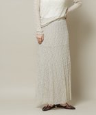 【ナノ ユニバース/nano universe】のシアーレースフレアスカート(セットアップ可) ベージュ|ID: prp329100004828747 ipo3291000000035143235