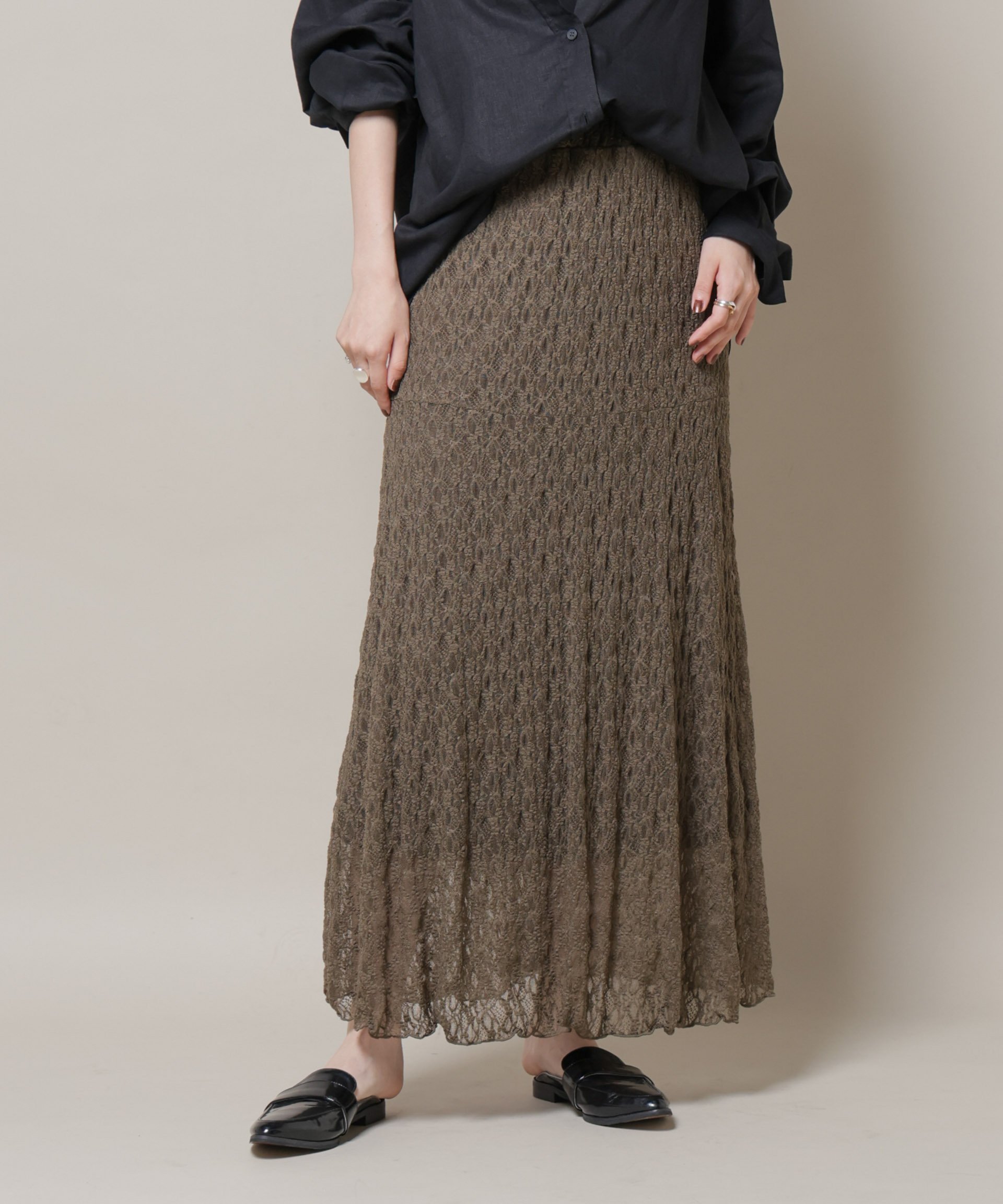 【ナノ ユニバース/nano universe】のシアーレースフレアスカート(セットアップ可) インテリア・キッズ・メンズ・レディースファッション・服の通販 founy(ファニー) ファッション Fashion レディースファッション Fashion for Women セットアップ Matching Sets スカート・ミニ/ミディ/マキシ Skirts / Mini, Midi & Maxi Skirts スカート Skirts Aライン・フレアスカート A-Line & Flared Skirts ウォッシャブル Machine Washable シンプル Simple, Minimal ストレッチ Stretch, Stretchy Fabric セットアップ Set-Up, Coordinated Outfit トレンド Trend, Trending Now フェミニン Feminine, Girly フレア Flare, Flared ベーシック Basic, Essential レース Lace, Lace Fabric アウトレット Outlet / Clearance おすすめ Recommended / Our Picks エレガント 上品 Elegant 2025年 2025 2025-2026秋冬・A/W Autumn/Winter 2025–26 AW25–26 ブラウン|ID: prp329100004828747 ipo3291000000035143236