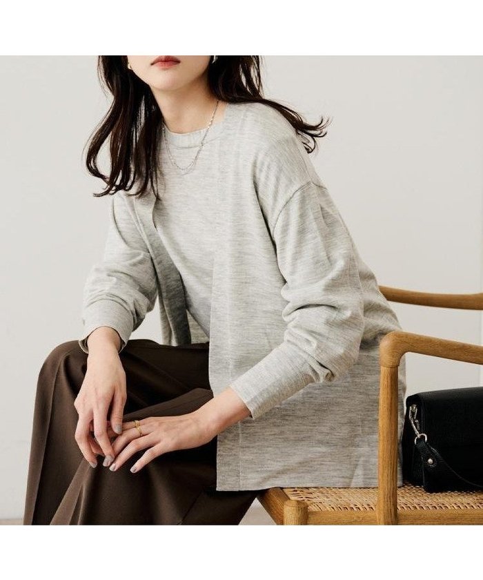 【アンタイトル/UNTITLED】の【アンサンブル可/洗える/ボタンなし】シルクウールカシミヤ 着流しカーディガン インテリア・キッズ・メンズ・レディースファッション・服の通販 founy(ファニー) https://founy.com/ ファッション Fashion レディースファッション Fashion for Women トップス・カットソー Cut & Sew Tops カーディガン・羽織り Layered Style Cardigans アンサンブルニット Knit Ensembles & Twin Sets アンサンブル Ensemble Set インナー Innerwear 洗える Machine Washable カーディガン Cardigan, Knitwear コンパクト Compact, Small Size シルク Silk, 100% Silk スマート Smart, Elegant ヘムライン Hemline, Bottom Cut ミックス Mix, Mixed Style ワイド Wide, Wide Fit おすすめ Recommended / Our Picks エレガント 上品 Elegant |ID: prp329100004828748 ipo3291000000035143237