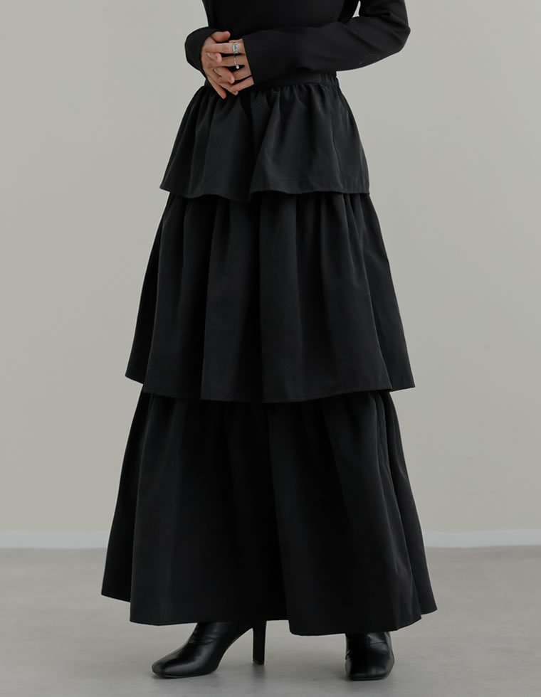 【リエディ/Re:EDIT】のピーチタフタティアードスカート 人気、トレンドファッション・服の通販 founy(ファニー) ファッション Fashion レディースファッション Fashion for Women スカート Skirts ティアードスカート Tiered Skirts おすすめ Recommended / Our Picks シンプル Simple, Minimal スウェット / スエット Sweatshirt, Sweatwear タフタ Taffeta, Structured Fabric ピーチ Peach, Soft Touch ブルゾン Blouson, Bomber Jacket リラックス Relax, Relaxed Fit ロング Long, Long-Length エレガント 上品 Elegant A/W・秋冬 Autumn/Winter other-1|ID: prp329100004828773 ipo3291000000035143474